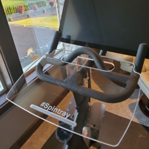 Best Laptop Holder / Laptop Tray for the Peloton Bike: The Tray (SpinTray) by Top Form Design