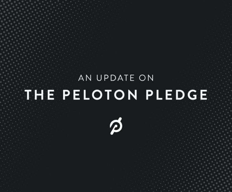 Peloton has provided an update on the Peloton Pledge.
