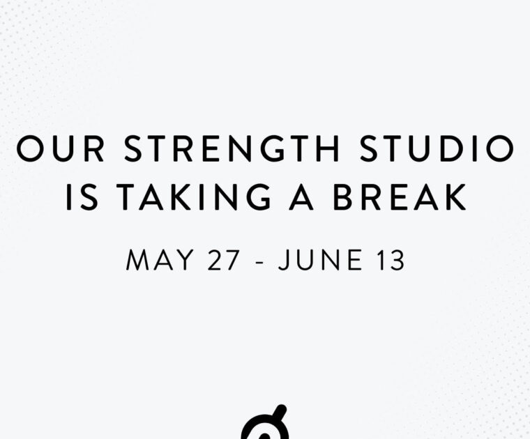 Peloton will be temporarily closing their strength studio.