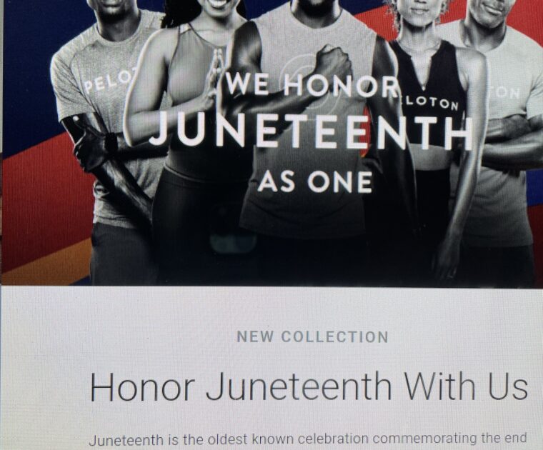 Peloton will have a special collection and classes will be cancelled on Saturday, June 19 in celebration of Juneteenth.