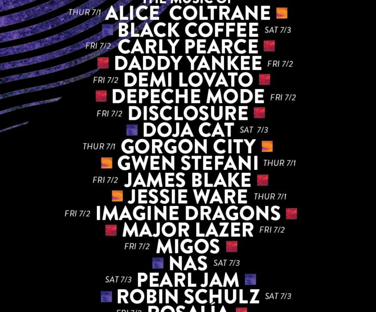 2021 Peloton All For One Musical Festival Lineup