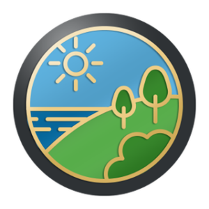 Image of the "Get Out And Move" Badge you earn by completing the flash challenge.