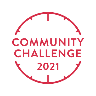 Image of the Peloton Community Challenge 2021 badge.
