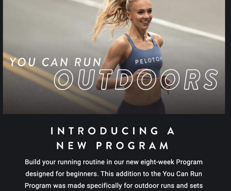 Image credit Peloton email.