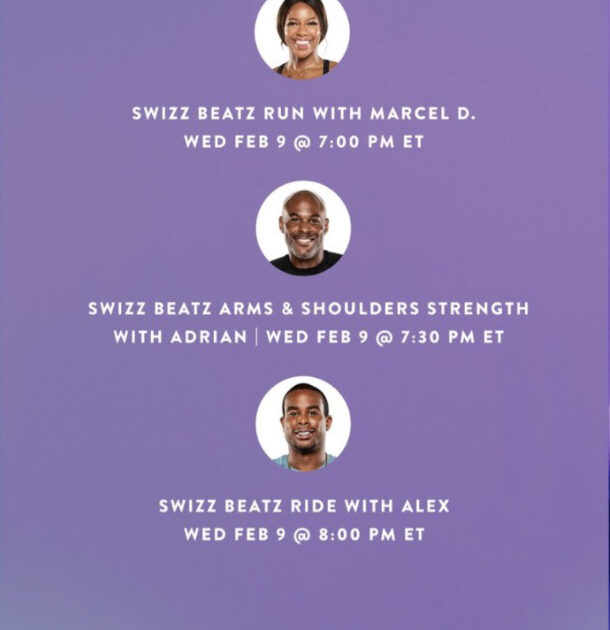 Peloton Swizz Beats Artist Series Schedule
