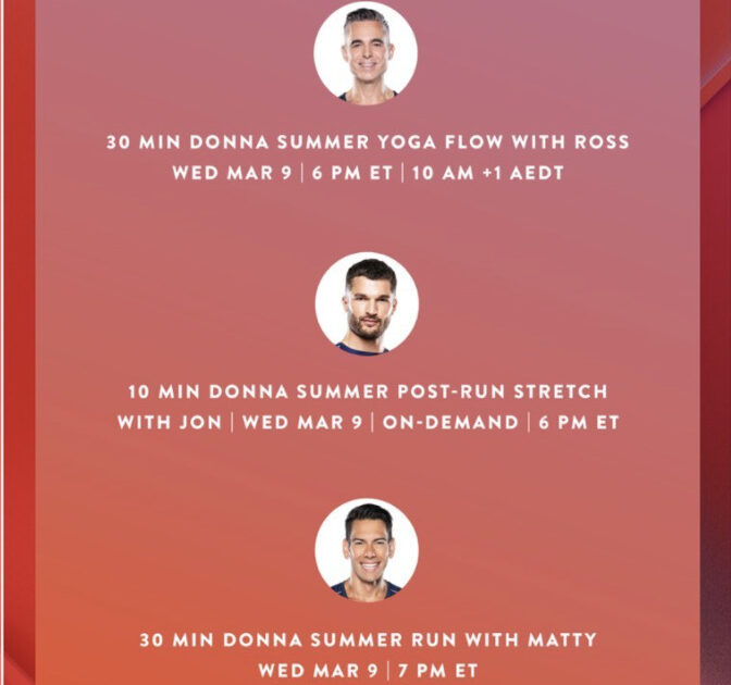 Donna Summer Peloton Schedule