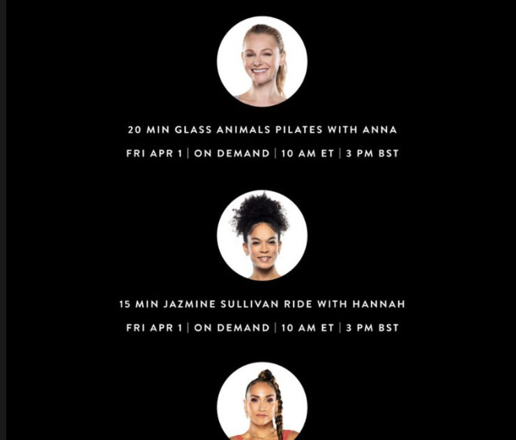 Peloton mini artist series Grammy's 2022. Image credit Peloton social media.