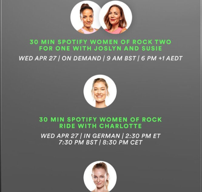 Peloton Women of Rock x Spotify Artist Series