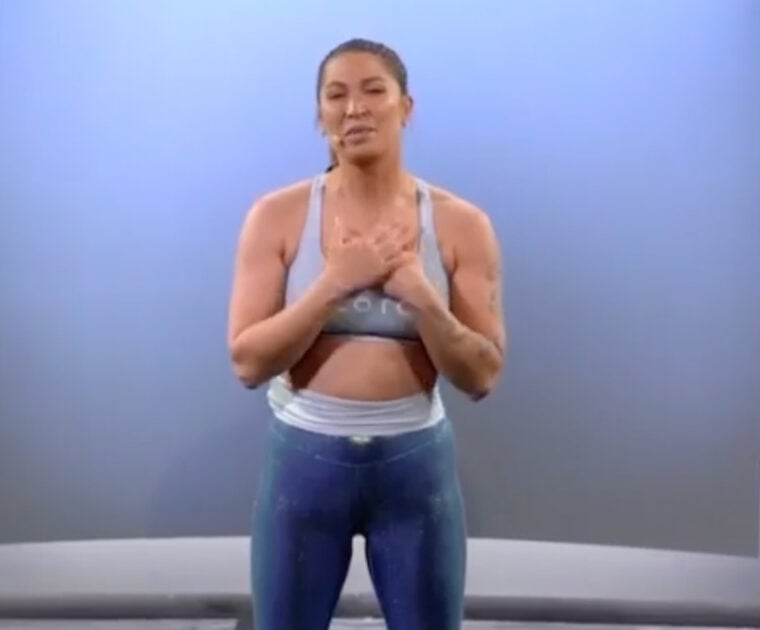 Selena Samuela pregnancy announcement during live class.