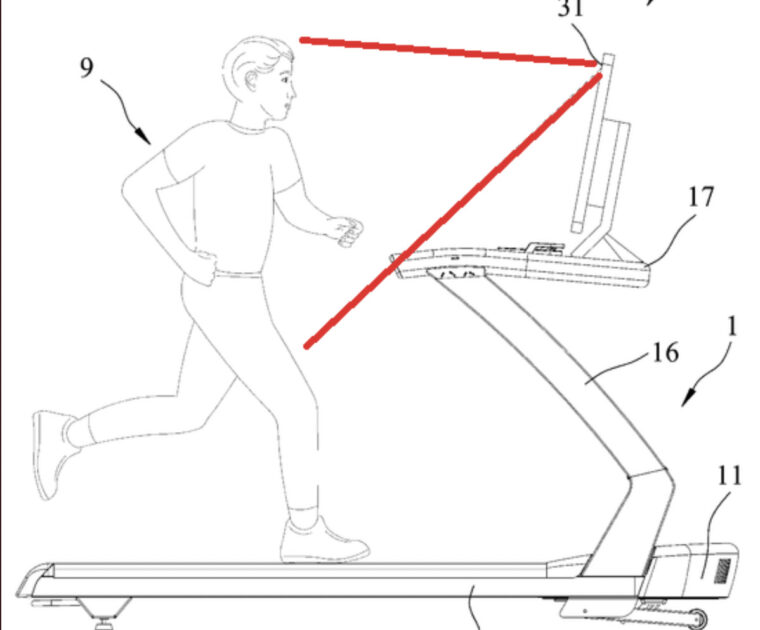 Rexon patent depicting the front facing safety camera