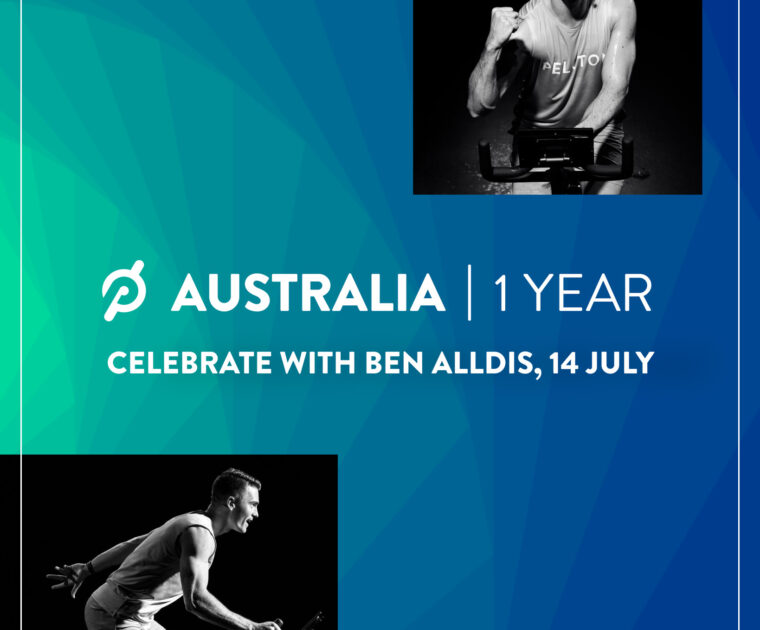 Peloton Australia celebratory rides with Ben Alldis. Image credit Peloton.