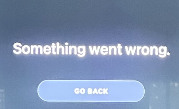 Error screen on Peloton Guide when attempting to start a class from the new collections.