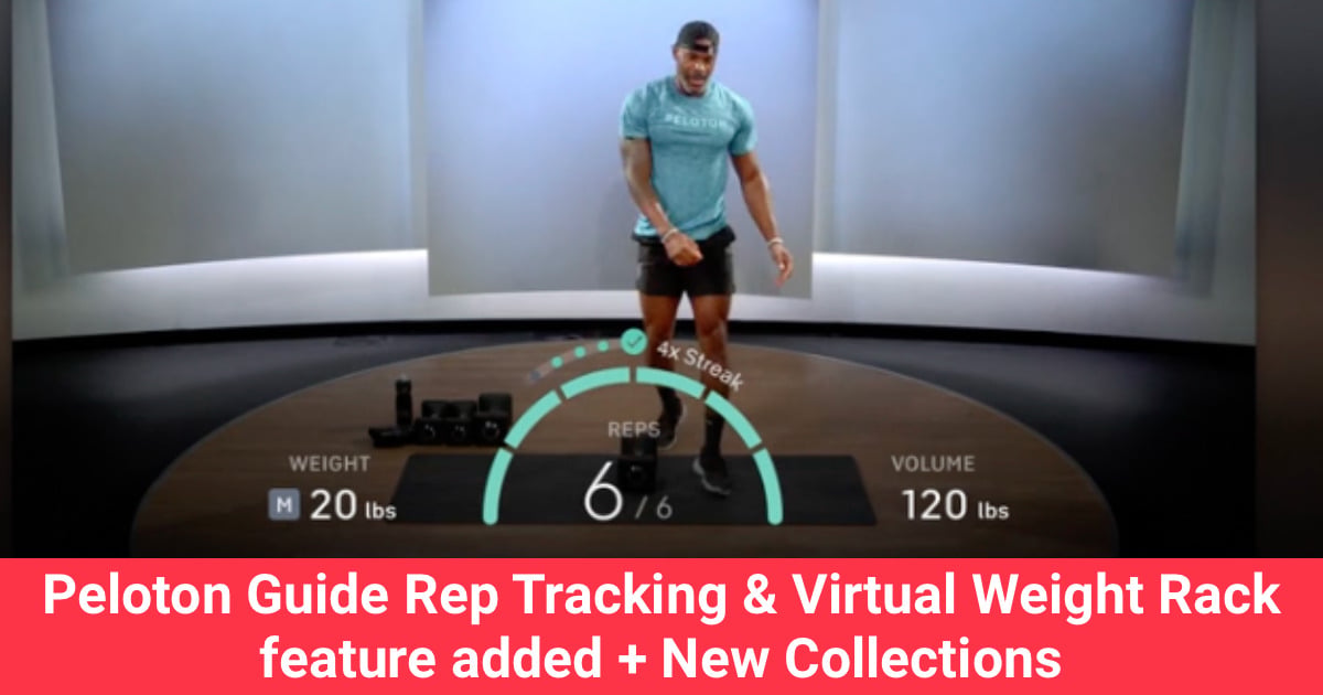 Rep Track Modle Peloton Guide Rep Tracking & Virtual Weight Rack featured added + New ...