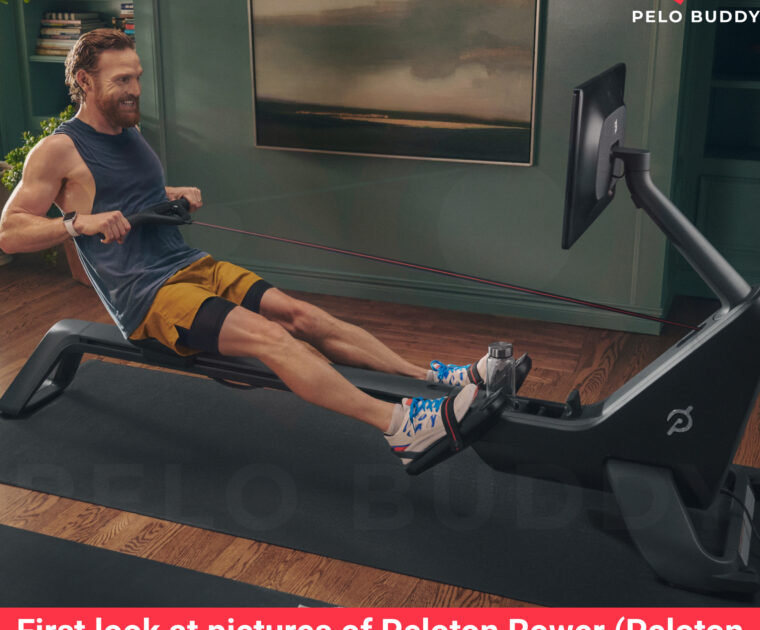 Another image showing off the new Peloton Rower (Peloton Row).