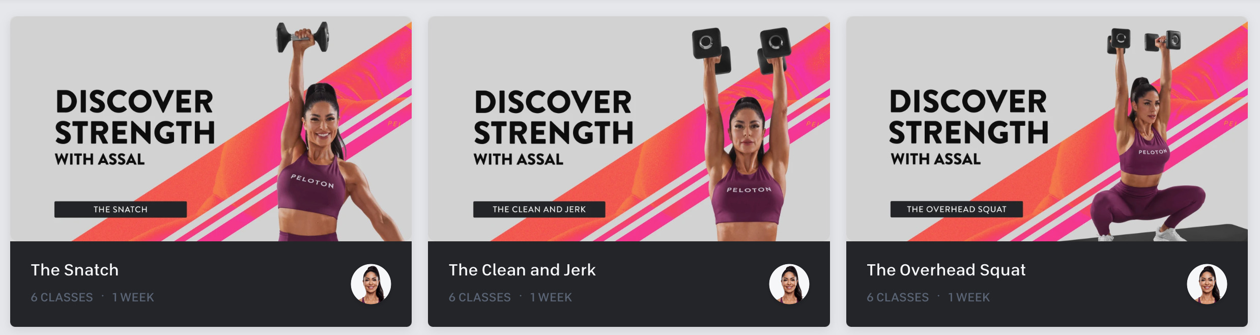 Three new Discover Strength programs with Assal Arian.