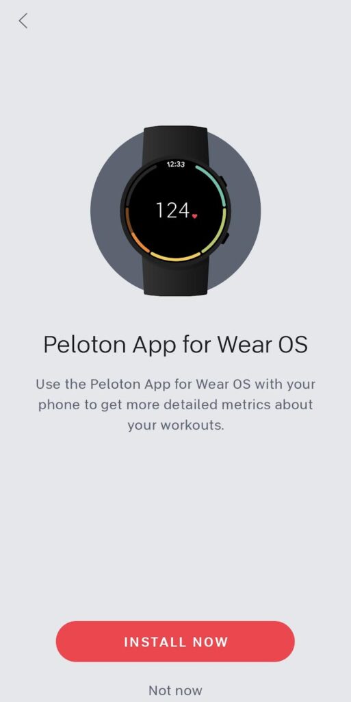 Peloton App for Wear OS Now Available