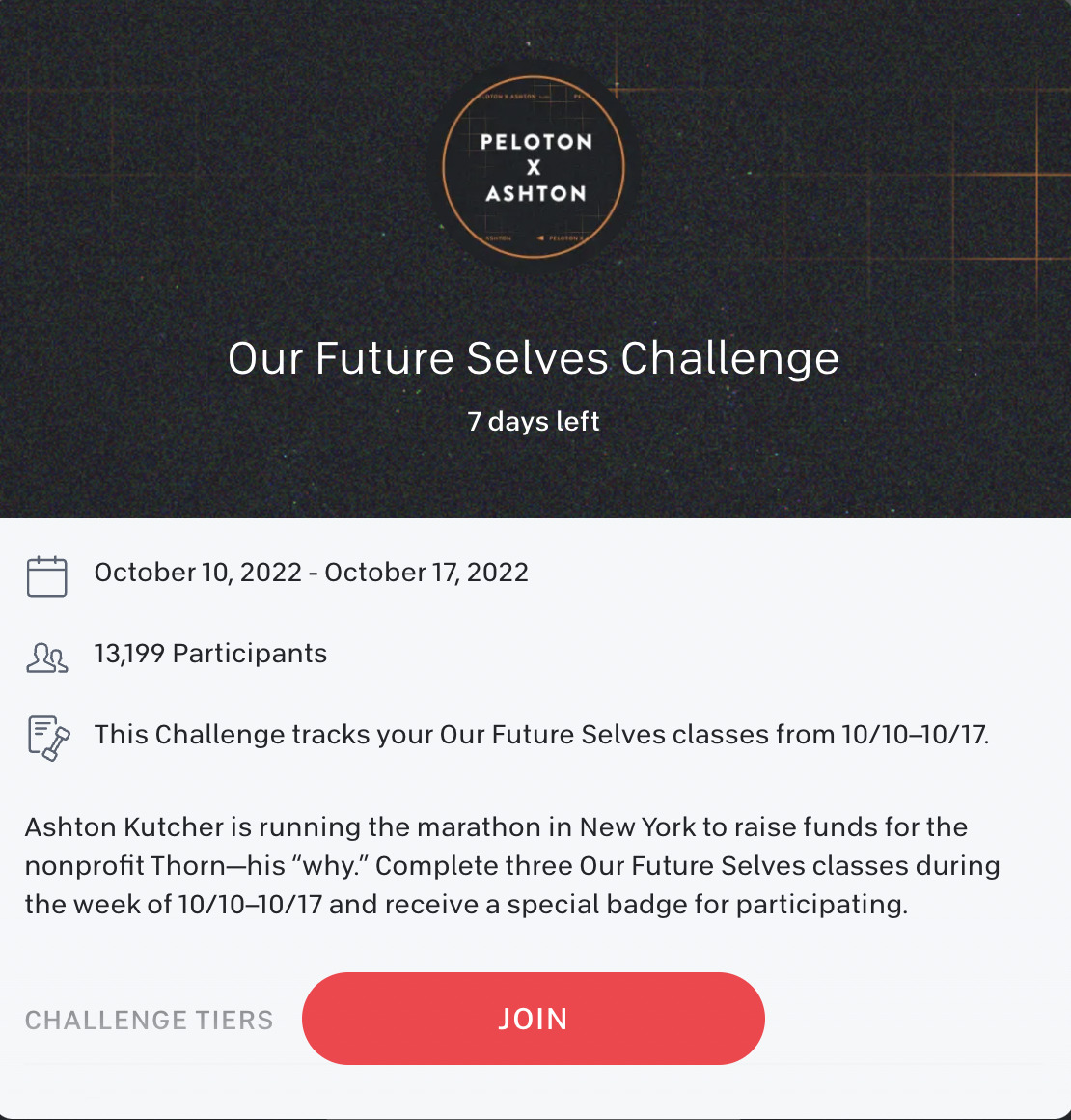 Peloton Our Future Selves Challenge