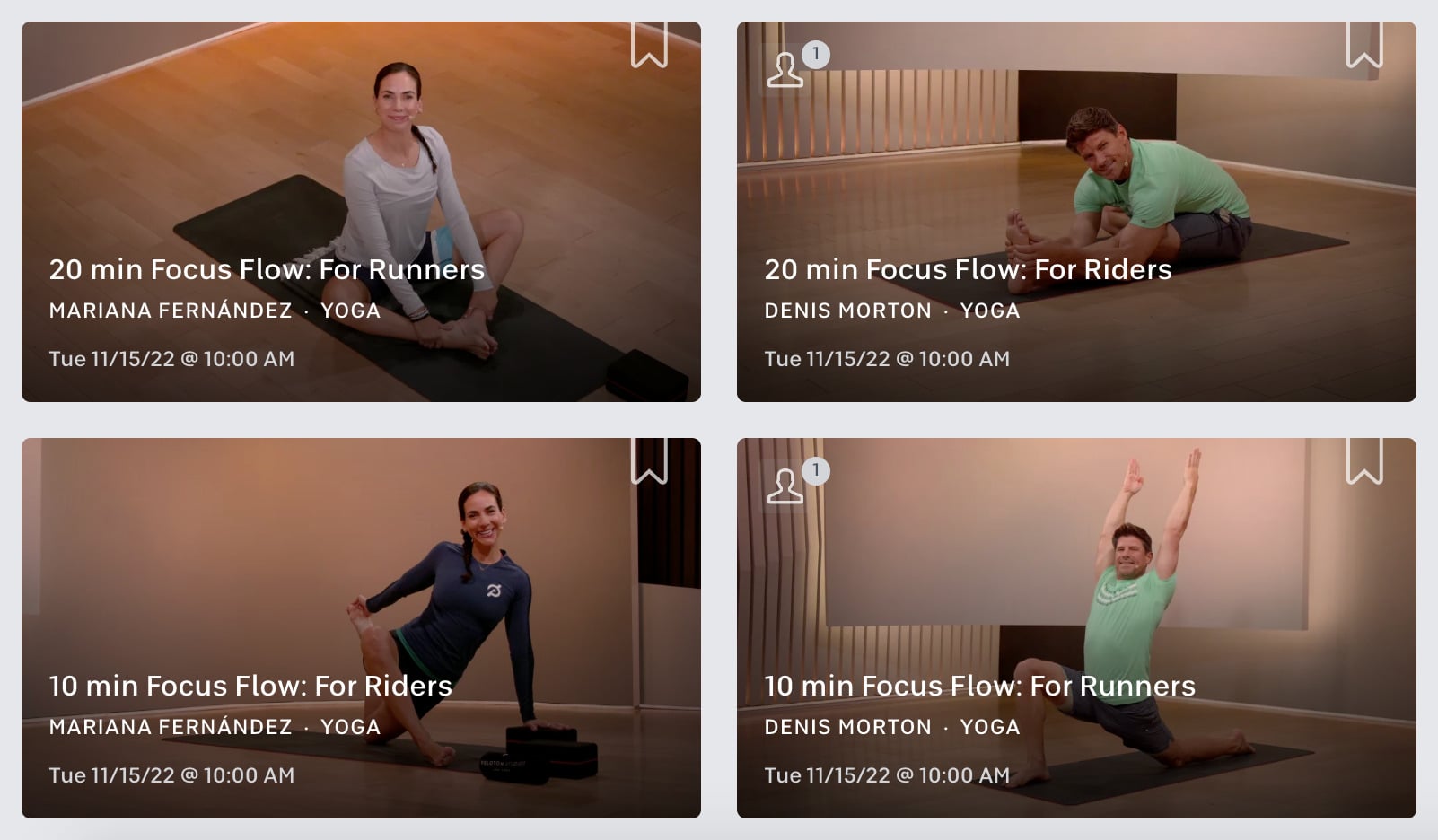 Four new focus flow classes with Denis Morton and Mariana Fernández.