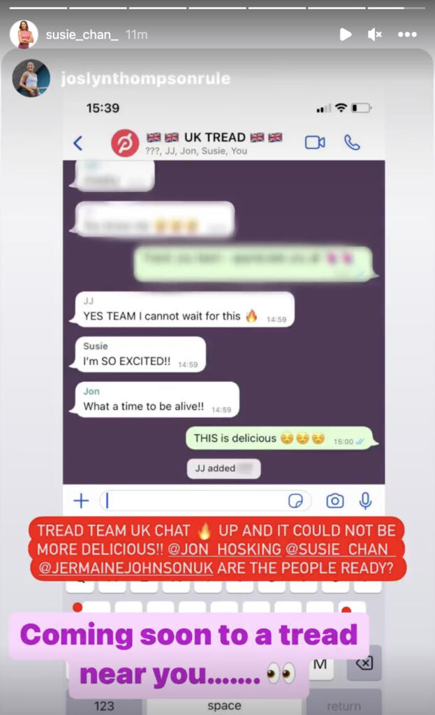 Susie Chan instagram post.