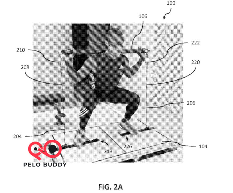 Image showing a person exercising using a Peloton Platform design model.