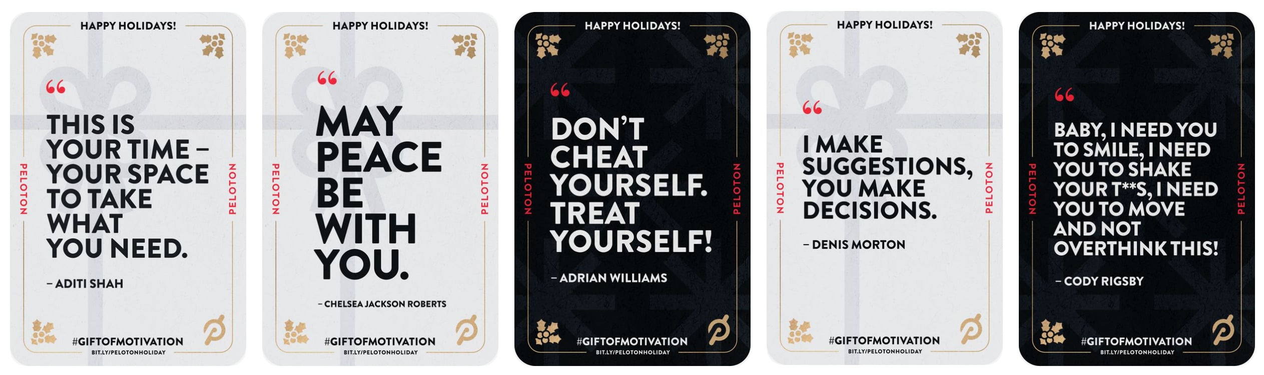 Peloton Digital Holiday Cards