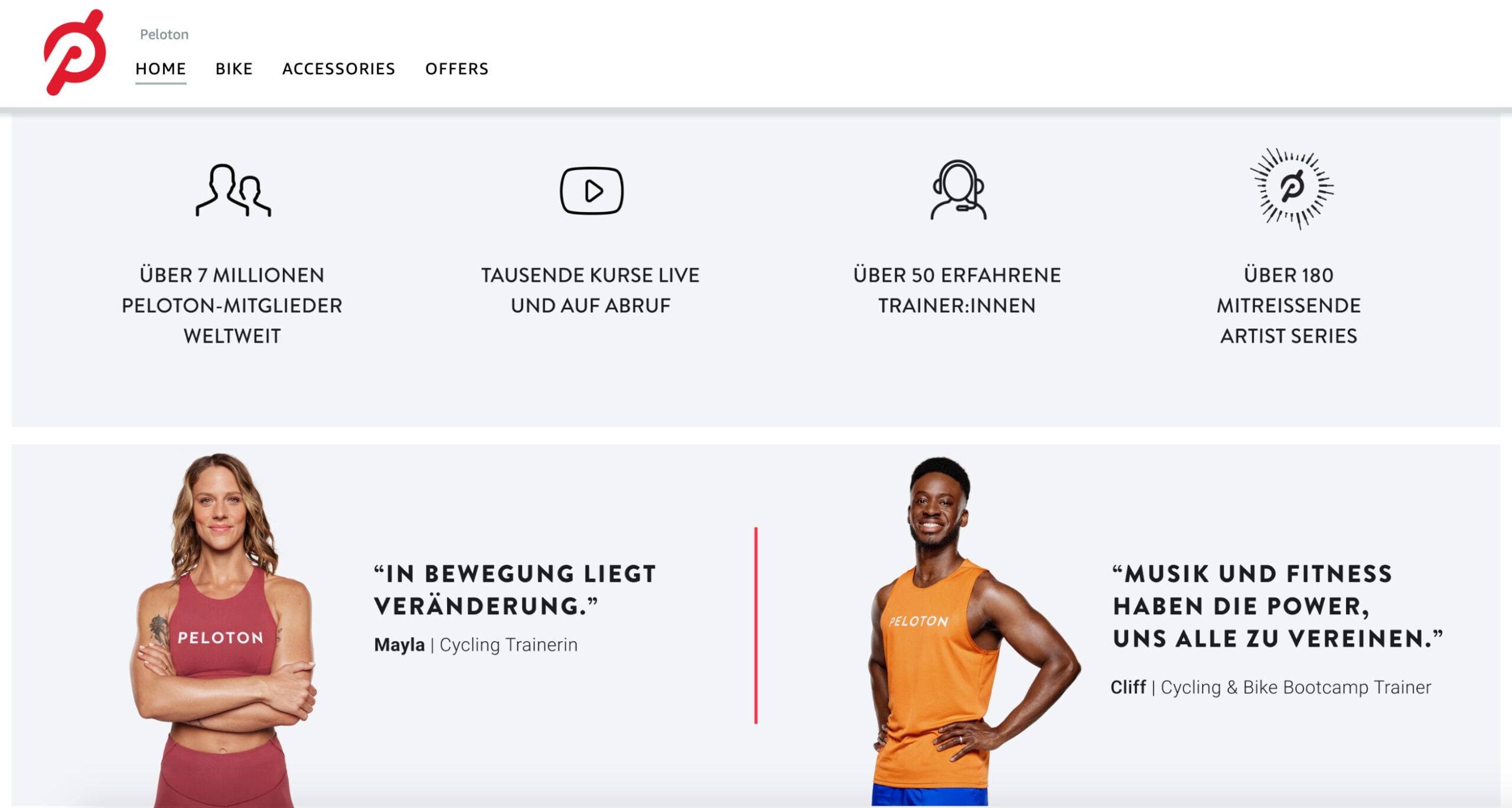 Peloton on Amazon Germany