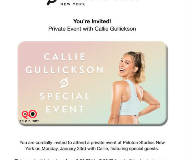 Callie Gullickson Special Event Invitation