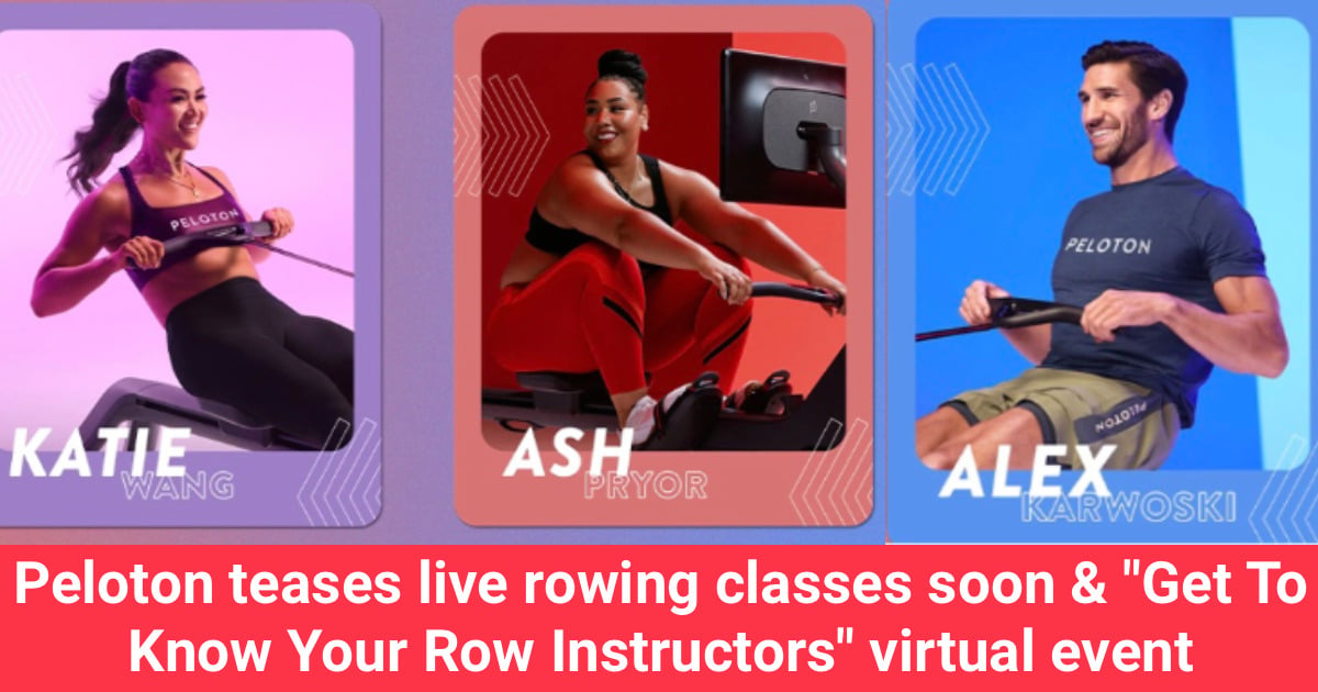 Peloton teases live rowing classes soon & 