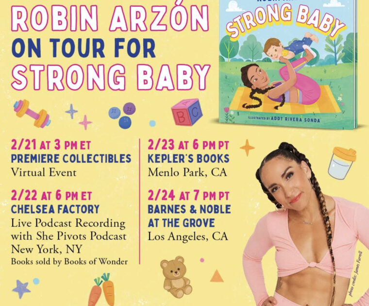Robin Arzón Strong Baby Book Tour. Image credit Robin's social media.