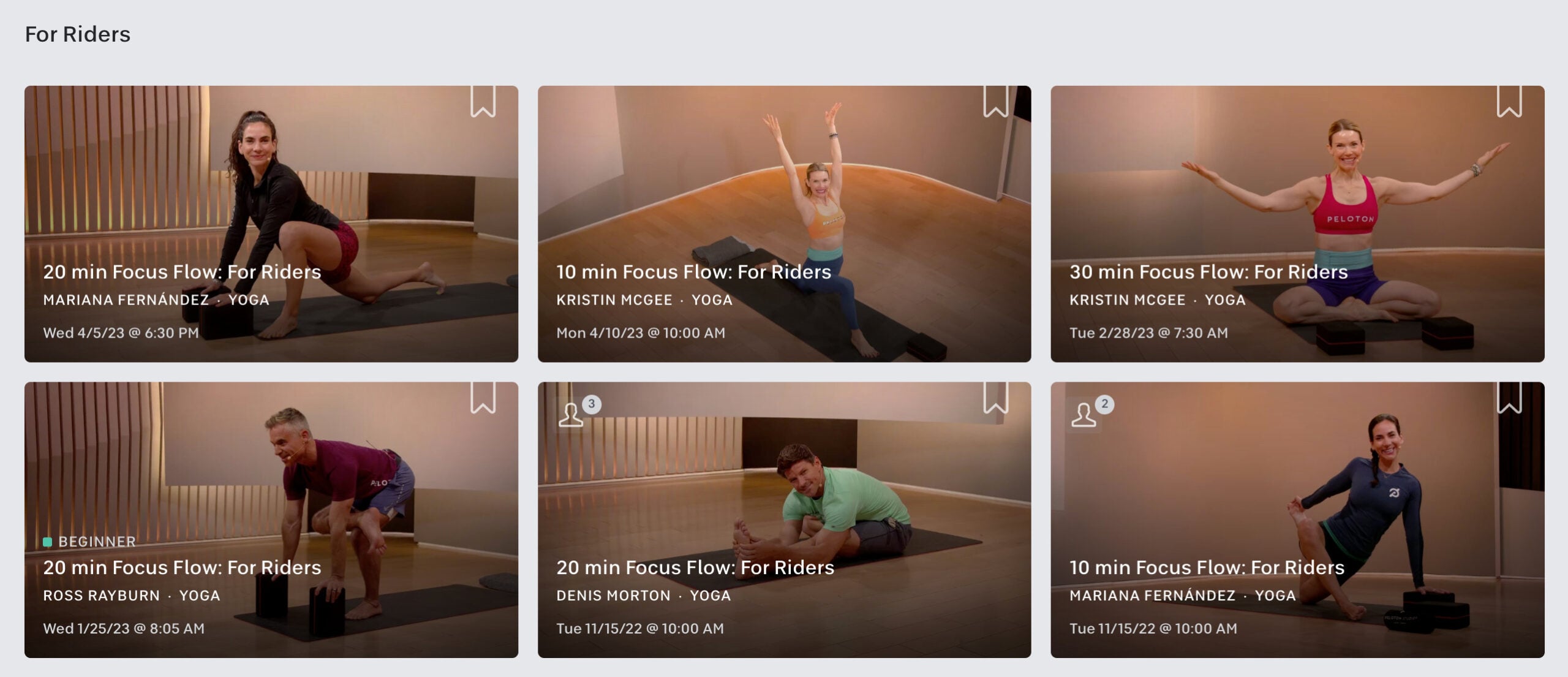 Yoga for Cross-Training: classes for riders.