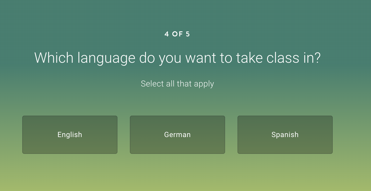 Question 4 of Instructor Match Quiz.