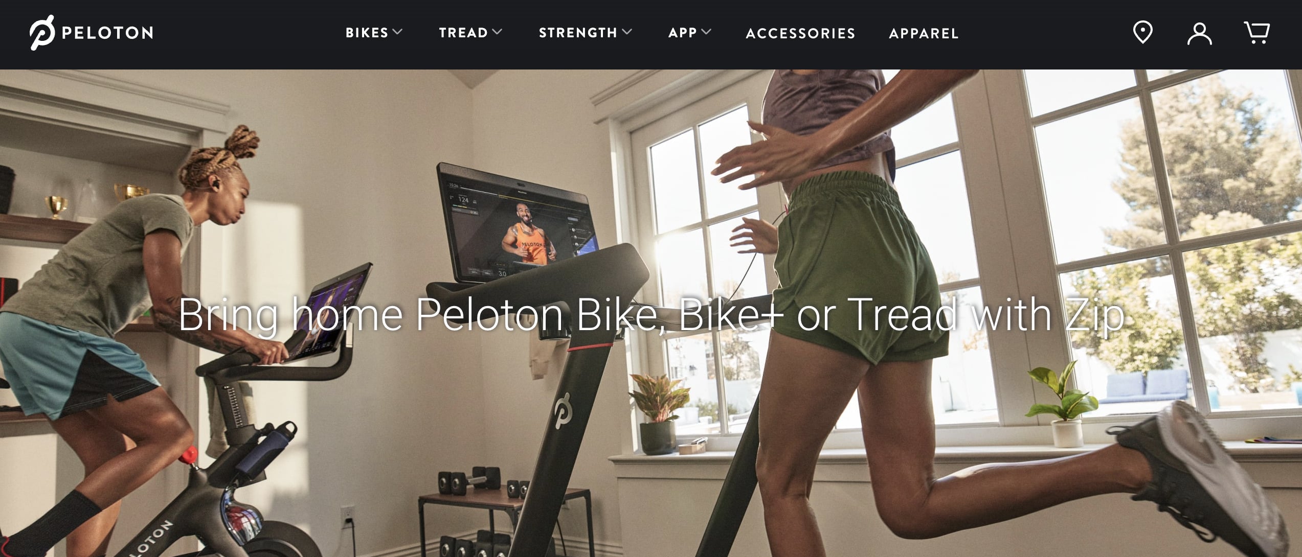 Peloton Australia financing page.