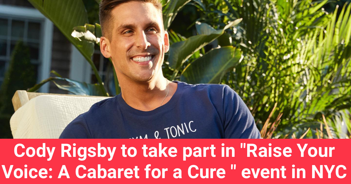 Cody Rigsby to Appear at Special Event in NYC: 