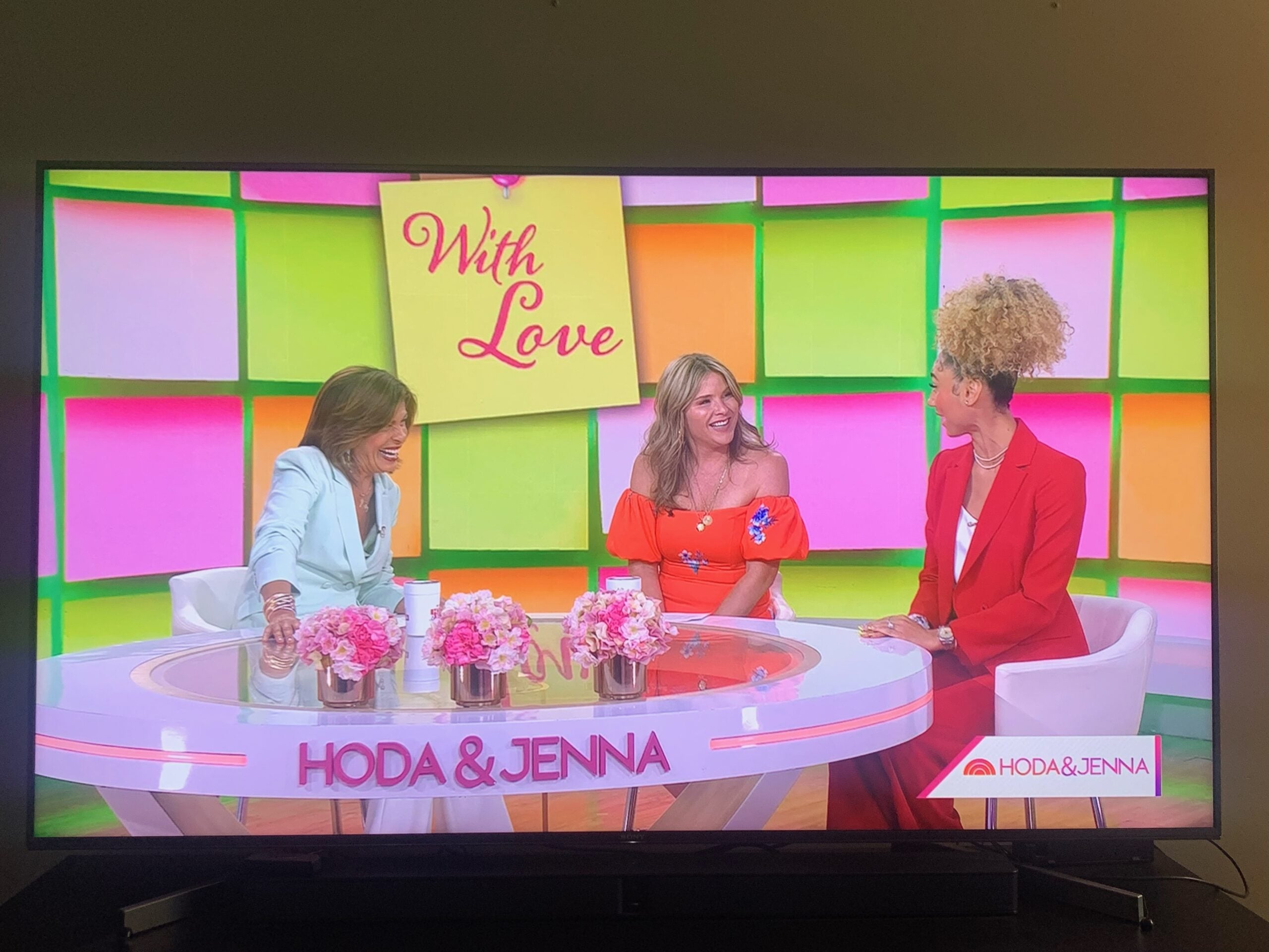 Ally joining Hoda & Jenna on her first day as a contributor.