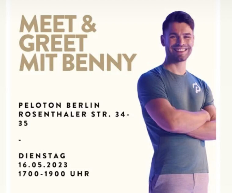 Peloton Meet & Greet with Benny Adami in Berlin.