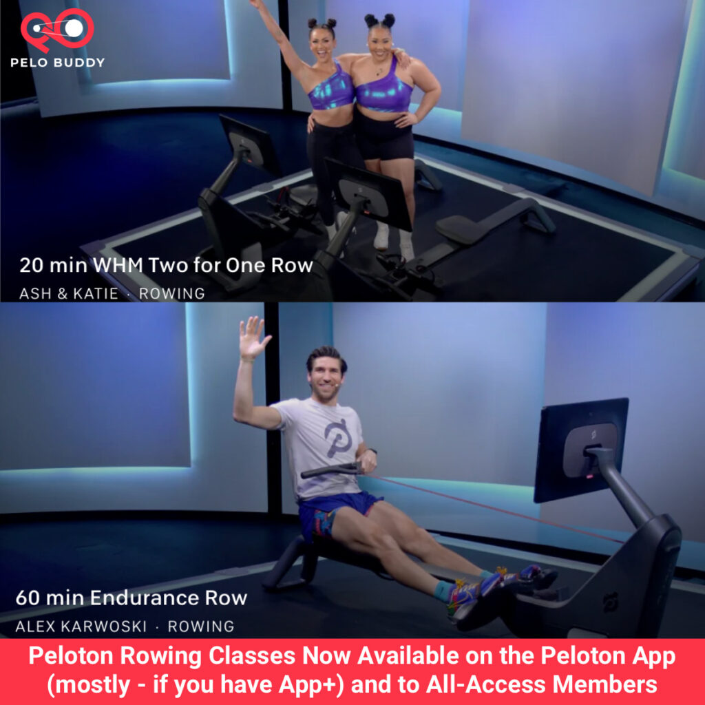 Row Class Peloton Rowing Classes Now Available on the Peloton App (mostly - if ...