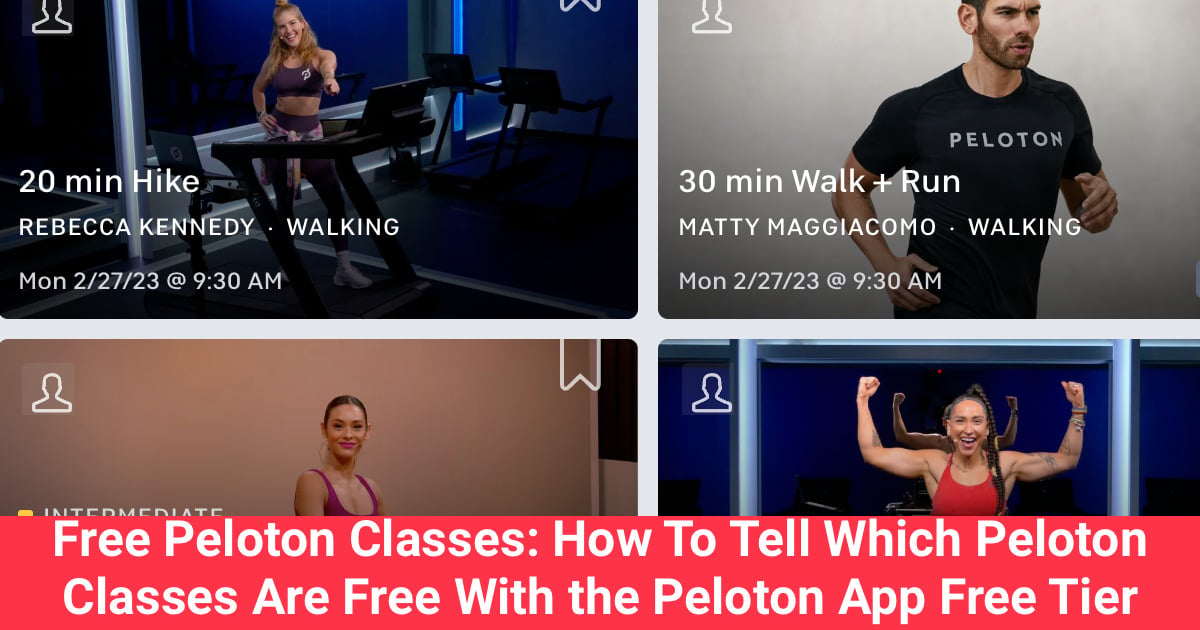 Free Peloton Classes: How To Tell Which Peloton Classes Are Free With ...