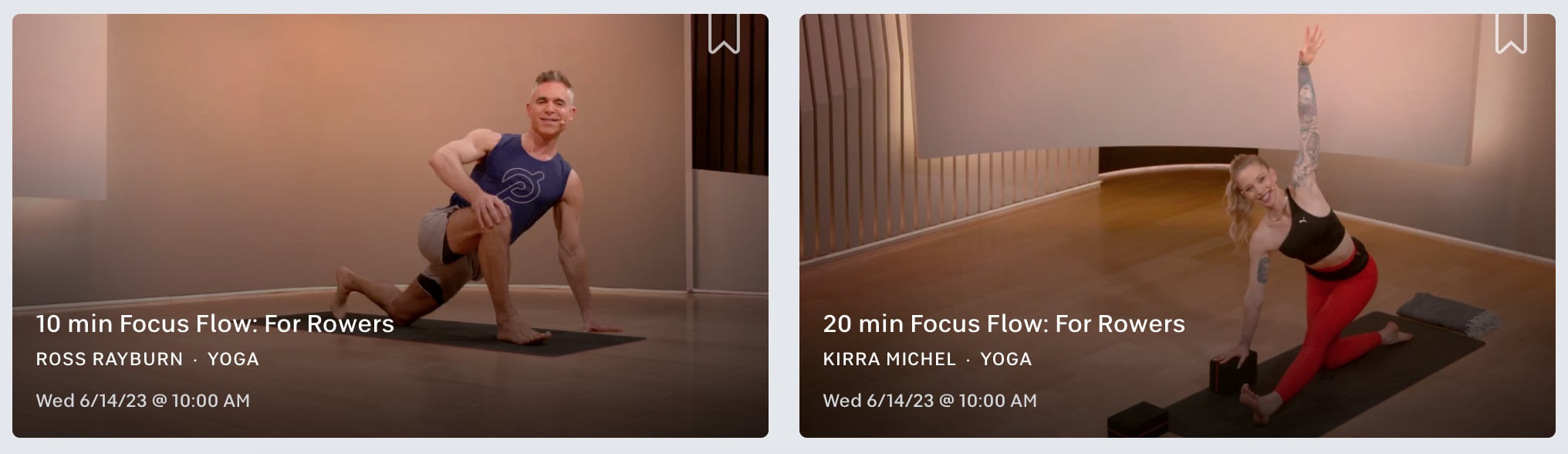Yoga Focus Flow for Rowers with Kirra Michel and Ross Rayburn.
