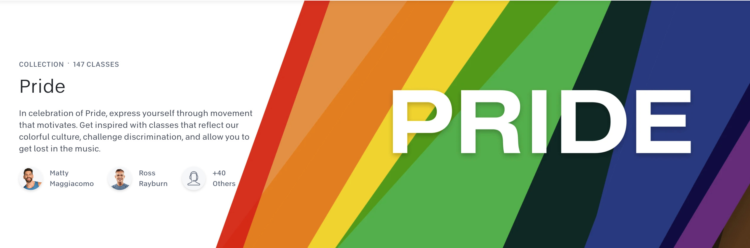 Peloton Pride Collection.