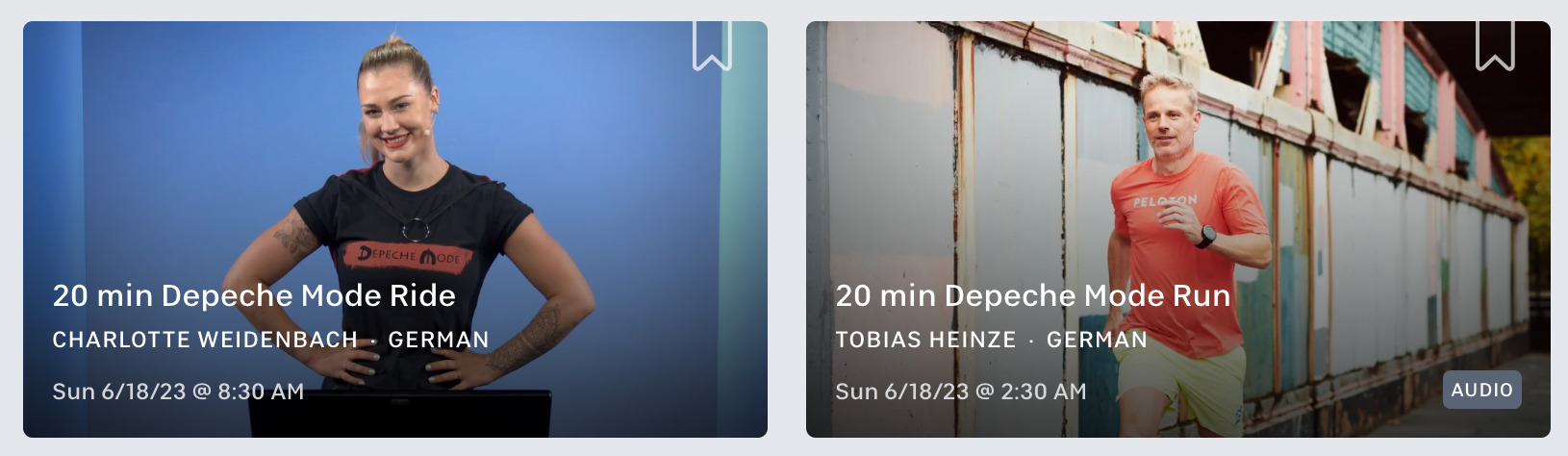 German language Depeche Mode classes.