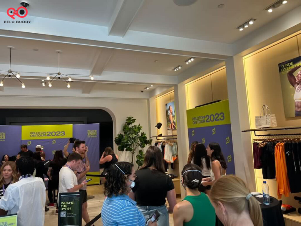 A look inside the Peloton showroom during the Peloton Instructor Experience.