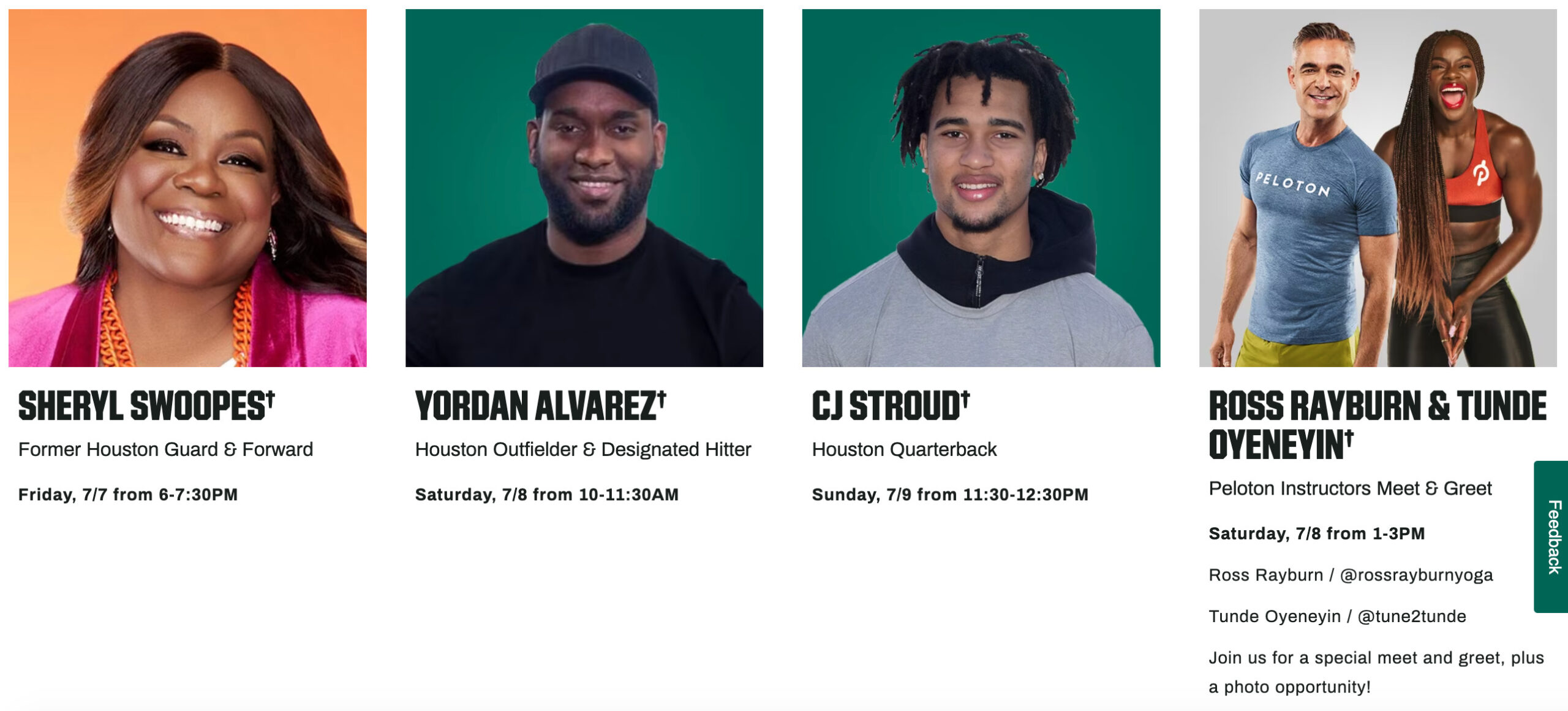 Athlete meet & greets at Dick's Sporting Goods grand opening weekend.