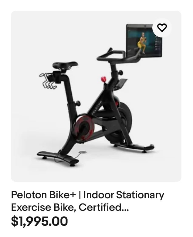Refurbished Bike+ on eBay in the United States.