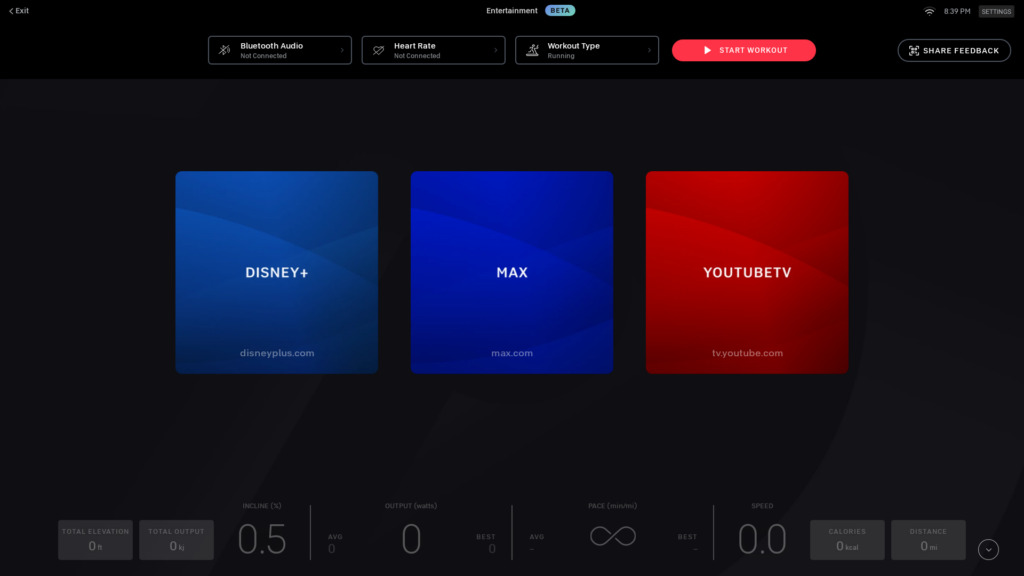 HBO Max as a new option on Peloton Bike, Tread, and Row.