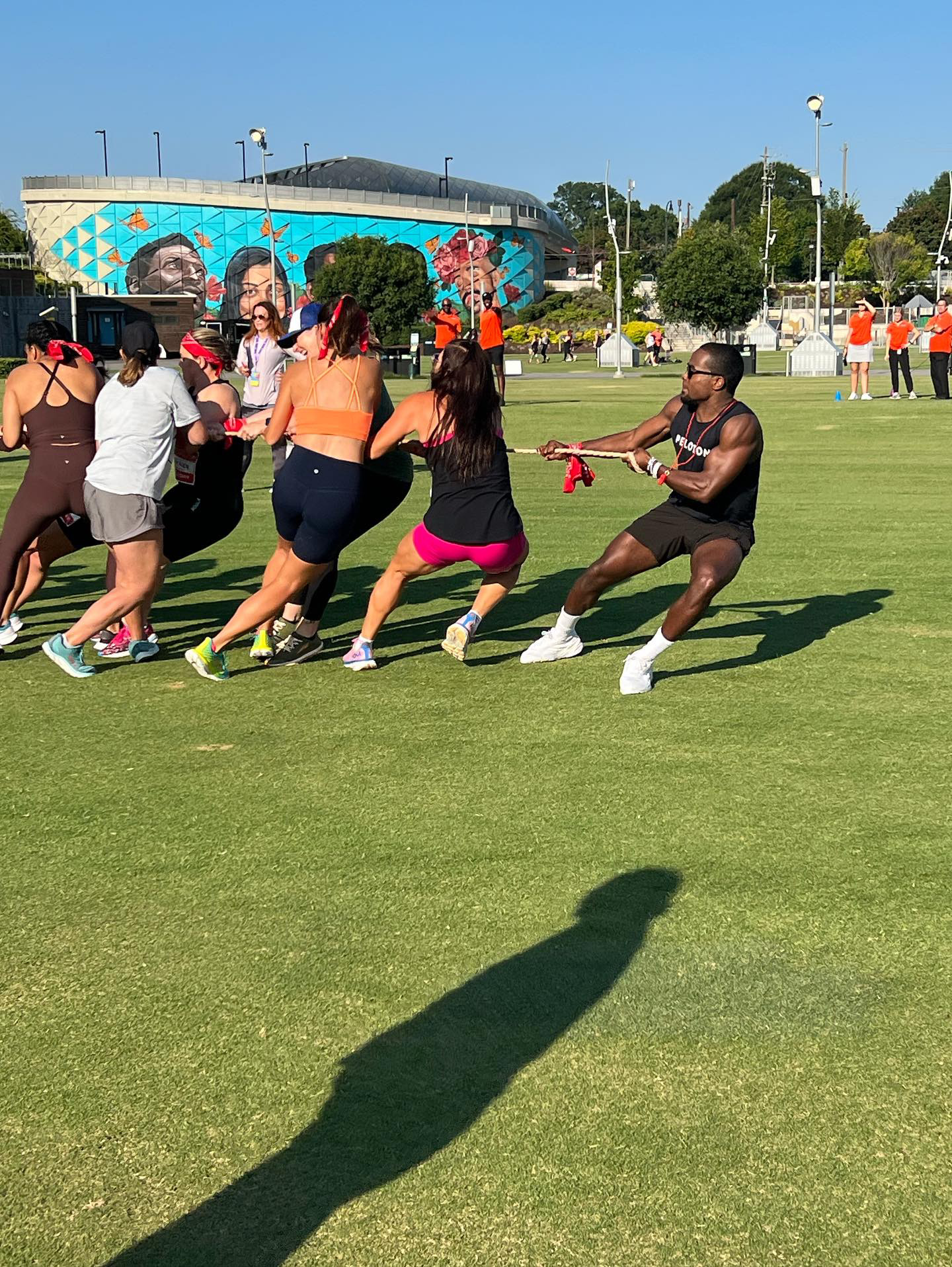 Tug-of-war portion of event.