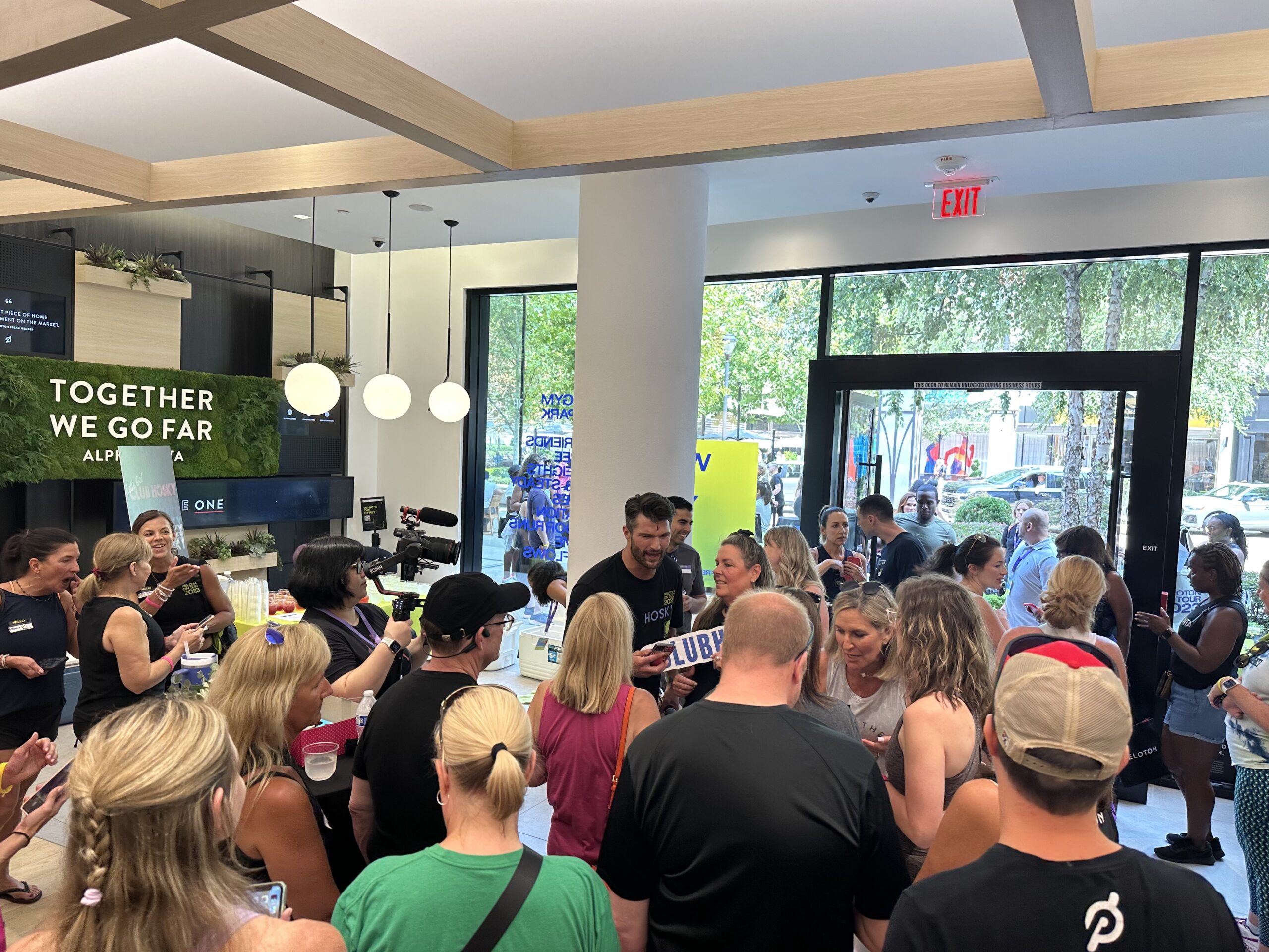 Mingling during Club Hosky event.