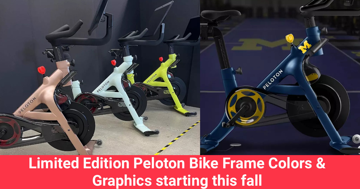 Limited Edition Peloton Bike Frame Colors And Graphics Starting This Fall 