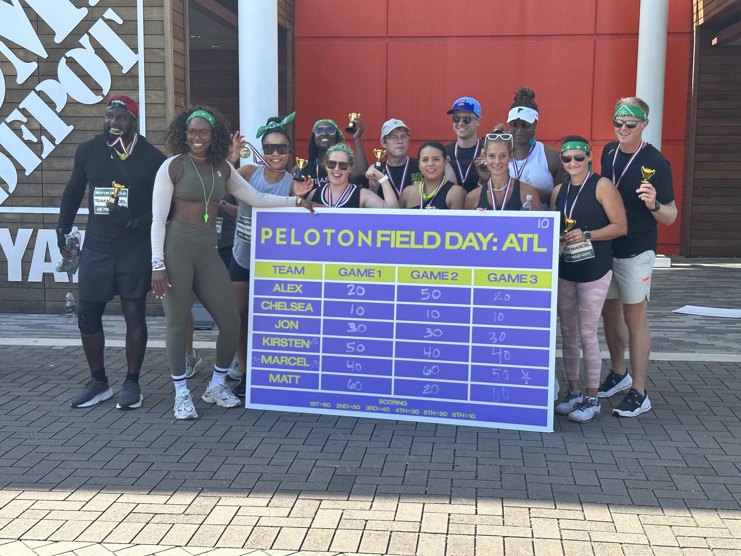 Team Marcel Dinkins - winning team during 10am field day event.