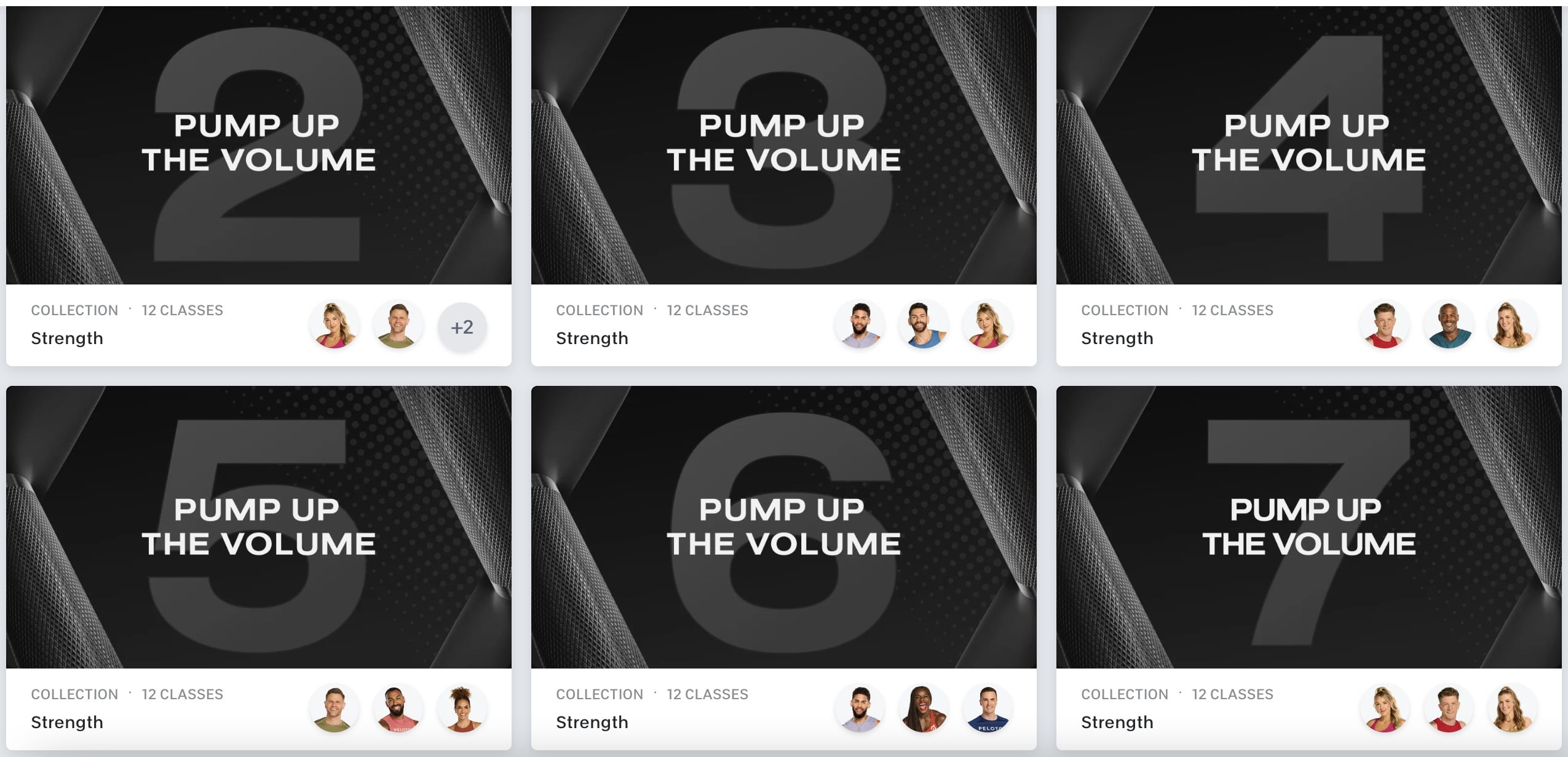 Peloton Pump Up The Volume collections.