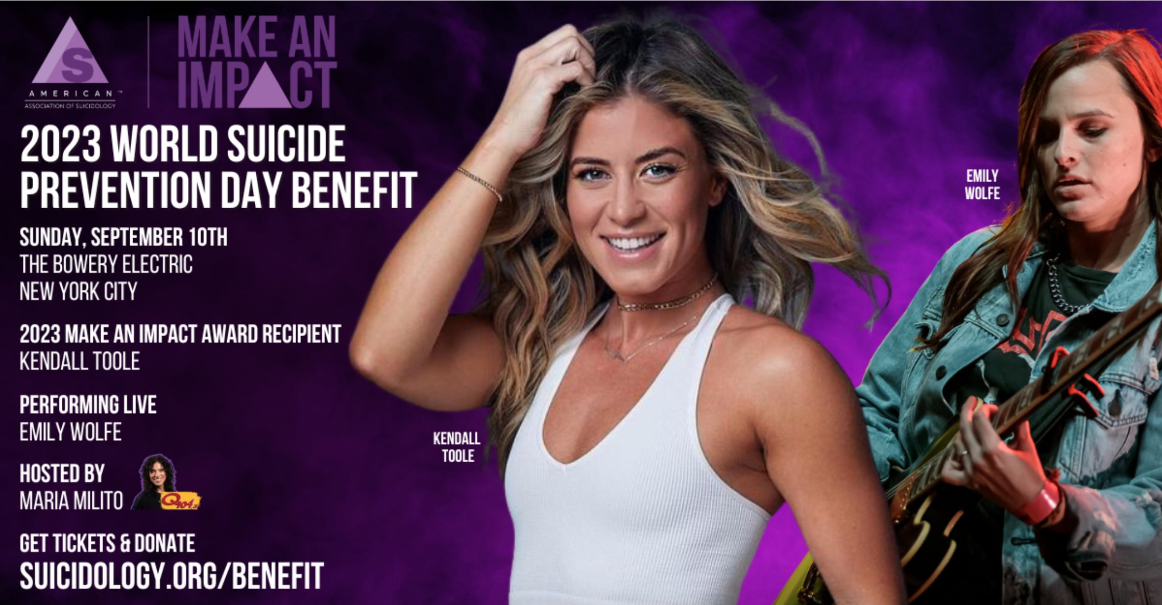 AAS World Suicide Prevention Day Benefit. Image credit AAS.